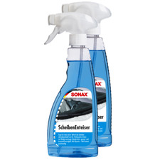 SONAX Scheibenenteiser 03312410 Sprühflasche Klare Sicht 2X 500 ml