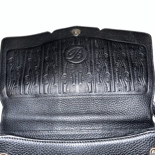Borsa multi scomparto Brighton in pelle nera con accento a catena e ciottoli - Foto 9 di 13