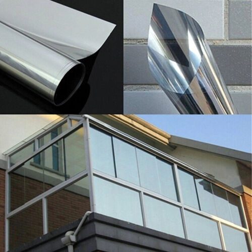 Reflective One Way Sunscreen Window Film Home Privacy Tinting Foil Glass Sticker - Picture 8 of 23