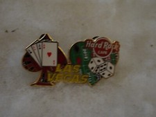 Hard Rock Cafe pin Las Vegas Poker Aces and Craps on logo 2018