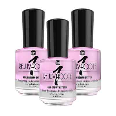 3 PACKS Duri Rejuvacote 1 Original Maximum Strength Nail Growth System 0.45oz