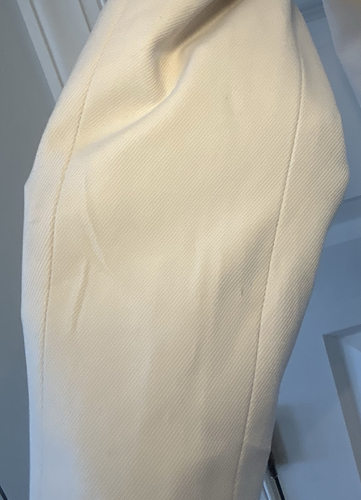 White House Black Market Light Palomino Pleated Back Jacket Womens Size 12 READ - Picture 16 of 19