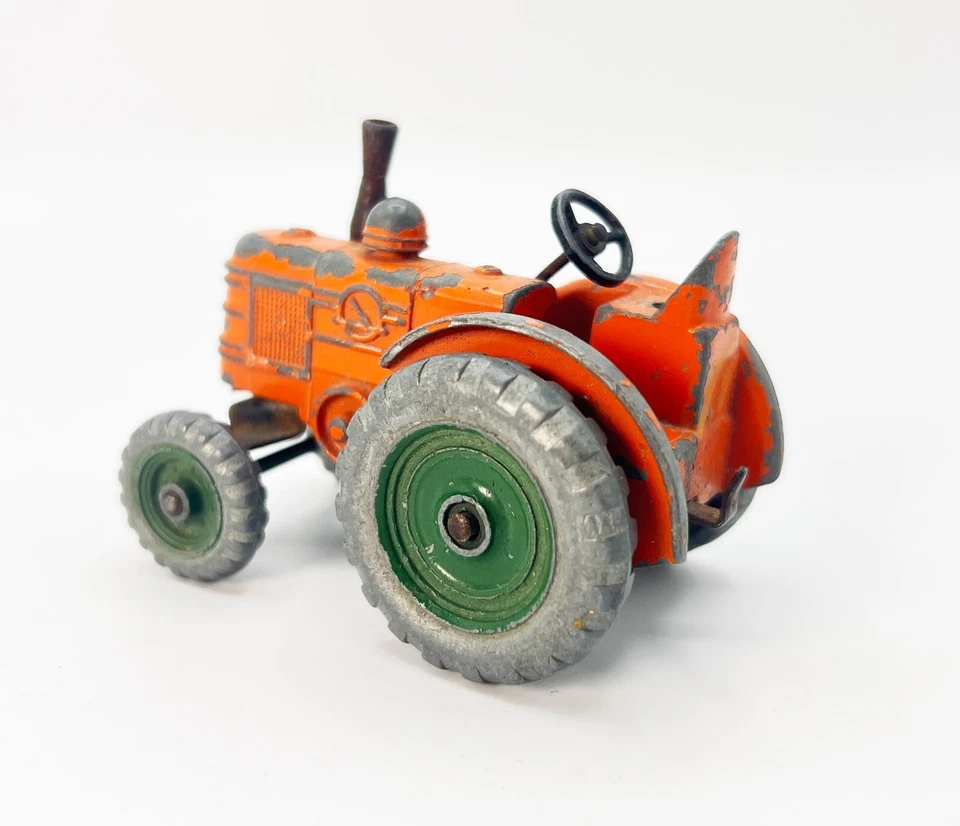 Tractor Dinky Toys 1954 Orange Field Marshall #301 ruedas verdes - ¡Variante RARA! Foto 3 de 4