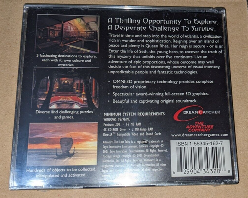 Atlantis The Lost Tales (PC, 2001) Complete. New Sealed - Picture 2 of 4