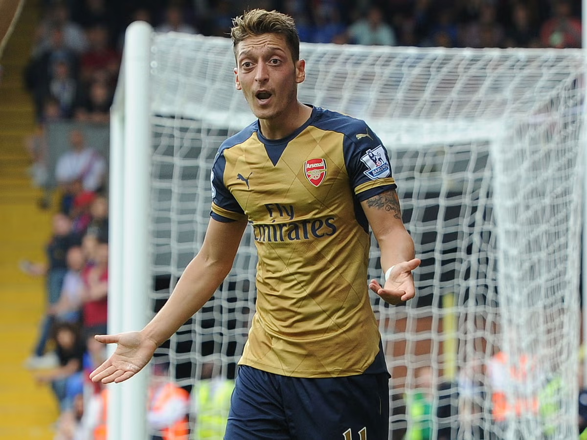 Puma M 2015-16 Arsenal Away Soccer Football Jersey #11 Ozil