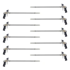 AWF PRO 2 Foot Spray Foam Gun, PTFE Non Stick Coated Basket, Swivel Tip, Case 10