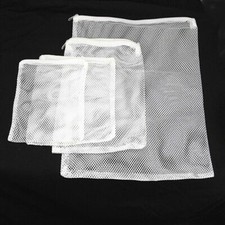 4/8x Nylon Mesh Zip Net Bag Aquarium Fish Tank Pond Filter Supplies Media Tool