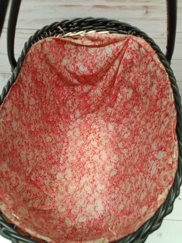 Signed woven Tote Bag with liner Has wear needs some TLC please see photos - Picture 7 of 15