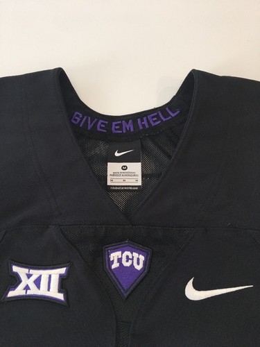 Game Worn Used Nike TCU Horned Frogs Football Jersey #11 Size M - Picture 3 of 5