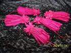 Pretty antique flower for hats or applications. Rose fushia.  Ref n°437