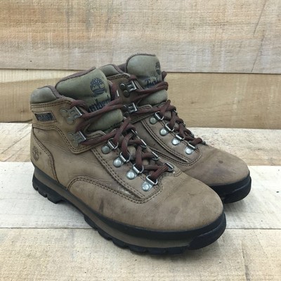 timberland women's euro hiker brown leather boots