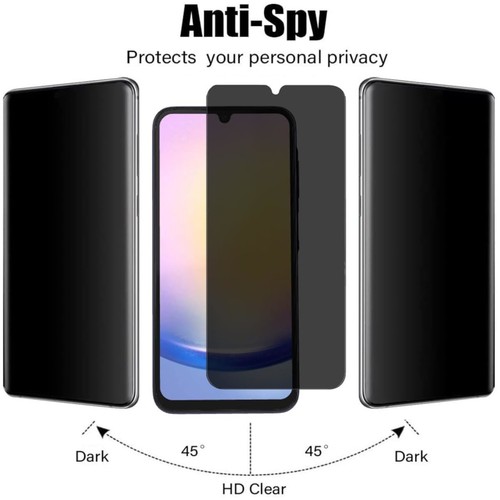 Für Samsung Galaxy S24 Anti-Spy Hartglas Sichtschutz Displayschutzfolie Cover - Bild 6 von 8