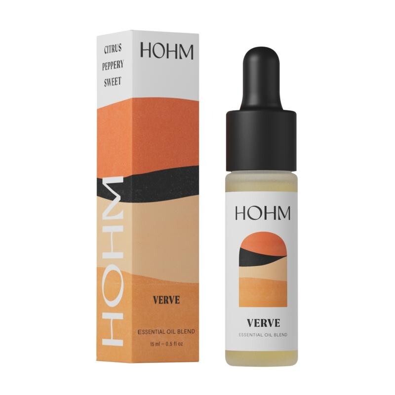 Hohm Verve Essential Oil Blend. Natural, Pure Essential Oil 15 mL Christmas gift