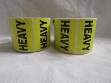 Lot of 2 Rolls "HEAVY" Peel and Stick Labels Stickers 2" x 3"