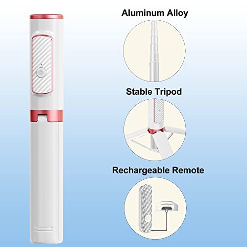 Color Lizard Cellphone Tripod Selfie Stick Tripod With Remote Aluminum ...