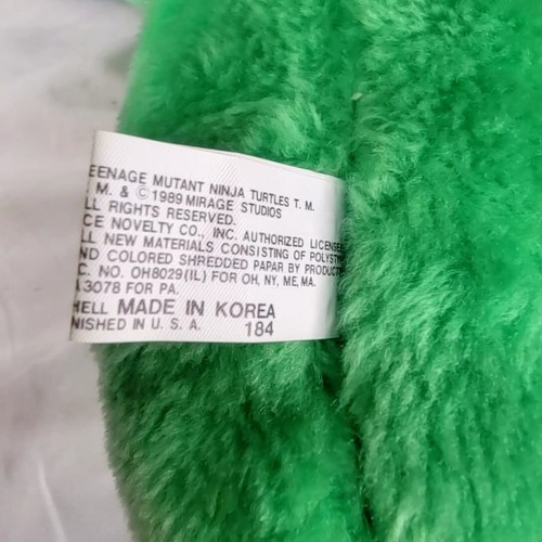 Vintage 1989 Leonardo Teenage Mutant Ninja Turtles TMNT 26” Plush Stuffed Blue - Picture 5 of 7
