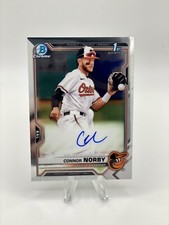 2021 Bowman Draft - Chrome Draft Pick Autographs #CDA-CN Connor Norby (AU, RC)