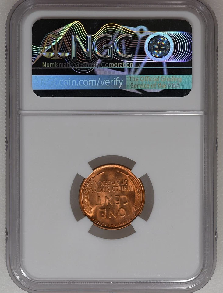 1945 Lincoln Wheat Cent MS 66 RD NGC - Image 2 of 3