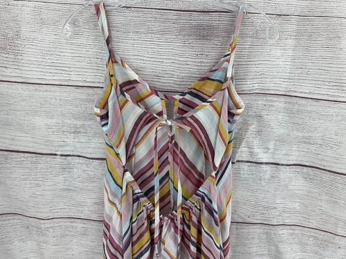 NUEVO POR ANTHROPOLOGIE MAXI VESTIDO A RAYAS MULTICOLOR SP Nuevo Con Etiqueta - Imagen 3 de 7