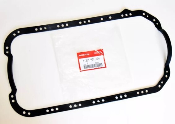 Genuine Honda Oil Pan Gasket 11251-P01-004 - For 1992-1995 Civic EX & Si D16Z6 Engines, Rubber
