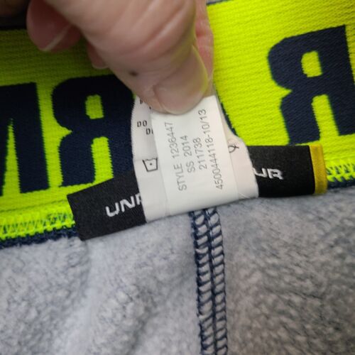 Under Armour Storm Transit Sweatpants Mens M Blue Neon Green Loose Fit - Picture 7 of 7