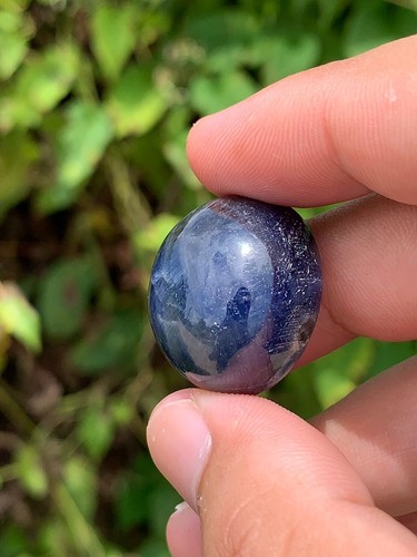 90.70 Ct. Natural Blue Sapphire (Unheated) Oval Cabochon 100% Natural - Picture 2 of 8
