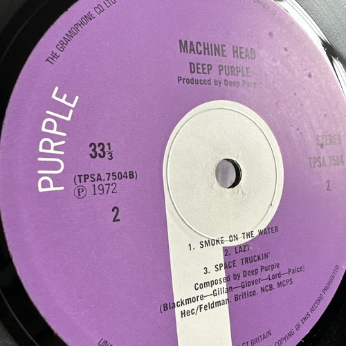 DEEP PURPLE MACHINE HEAD VINYL LP PURPLE UK 1972 1ST PRESS 1U/1U + INSERT EXC - Picture 6 of 13