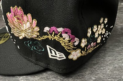 New Era 59FIFTY Atlantic Braves Cherry Blossom Fitted Hat Cap Size