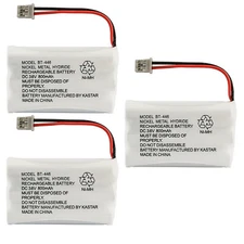 Kastar 3x 3.6V BT-446 Cordless Phone Battery for Uniden BP-446 BT-1005 ER-P512 