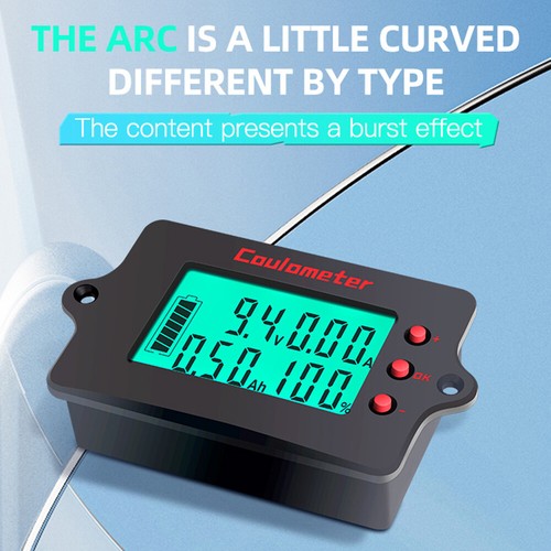 Battery Cell Capacity Monitor DC 120V 100A500A Coulomb Counter Meter Car Motor - Picture 9 of 17
