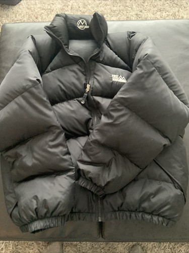 VINTAGE FIRST DOWN - MENS PUFFER Jacket Black Reversible Large - Picture 8 of 8