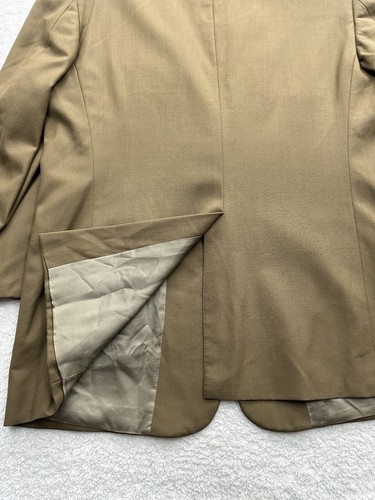 PALM BEACH For Geo Wilsons Dinner Jacket Blazer Sport Coat Wool Cashmere Tan 43R - Picture 10 of 13