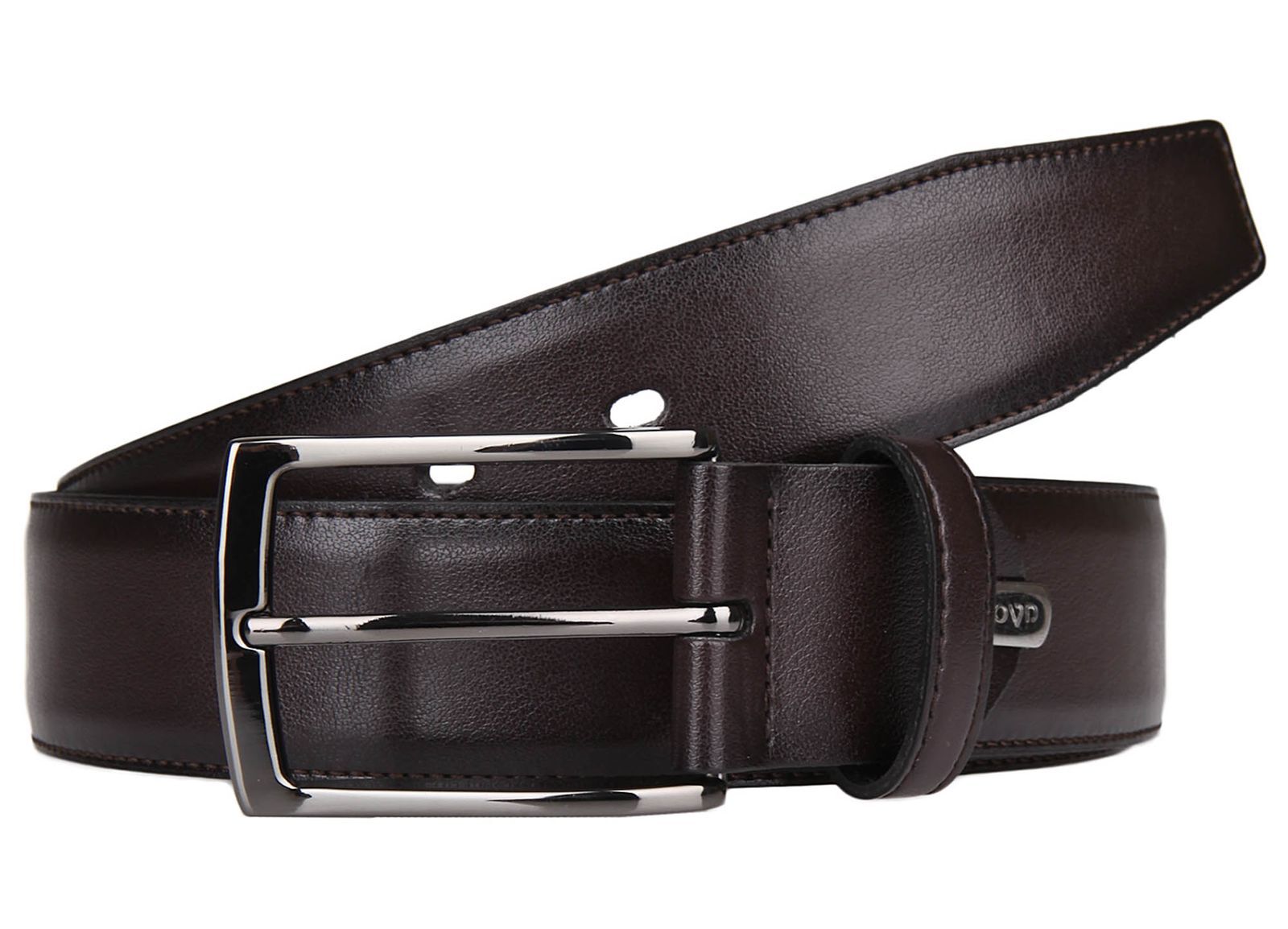 LLOYD Thin Leather Belt W115 Dark Brown