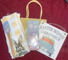Easter Basket Bag Lot Cotton & Co, Quill To Paper By Sixtrees