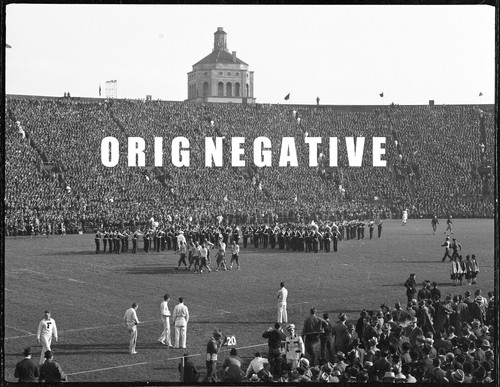 Foto Negs de 1930 (14) Fordham vs Pittsburgh Pitt Stadium juego de fútbol americano y banda - Imagen 2 de 14