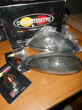 NOS Clear Alternatives FNT Turn Signals 1996-2006 Suzuki Katana 600 700 CTS-523
