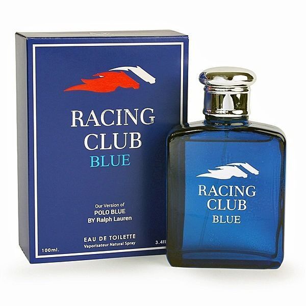 RACING CLUB BLUE designer EDT cologne 3.4 oz spray by MCH Beauty Fragrances