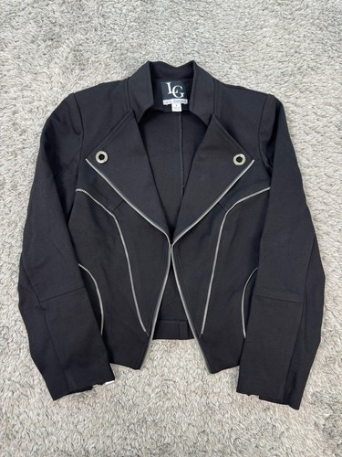 Lena Gabrielle Jacke Damen 6 schwarz Moto Cropped Militär Groll Bomber Mantel