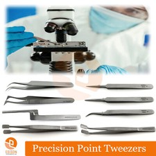 Precision Point Tweezers Microscopic Application Pick Scientist Lab Forceps