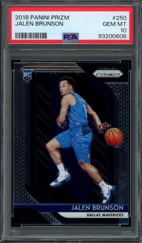2018 Prizm #250 JALEN BRUNSON Rookie PSA 10 RC Mavericks Knicks MENGE VERFÜGBAR