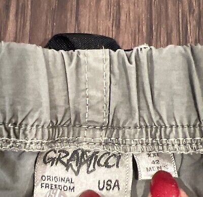 GRAMICCI ORIGINAL FREEDOM PANTS XXL 42 GREEN BEIGE NYLON GRAMICCI ORIGINAL FREEDOM PANTS XXL 42 GREEN BEIGE NYLON