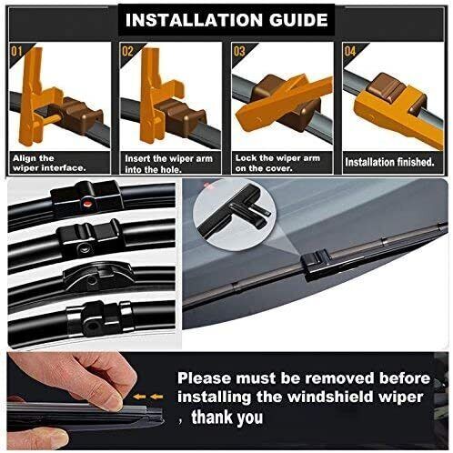 For MERCEDES W211 E550 E320 WINDSHIELD WIPER BLADE 26" OEM 2 SET 211 820 13 45 - Picture 2 of 10