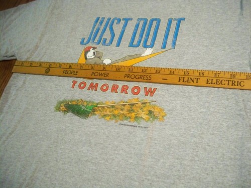 Vintage Big Dogs Kids T-Shirt Sz 16-18 2003 Nike Just Do It Tomorrow - Bild 6 von 8