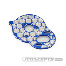 JConcepts DR10/SR10 2 Aluminum "Honeycomb" Motor Plate Blue