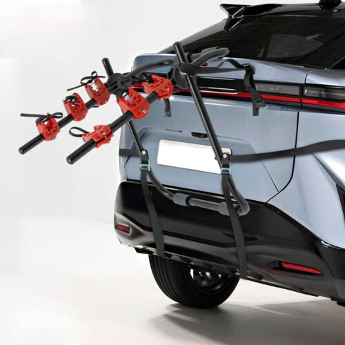 Bike Rack For Car Trunk Mount 3 Bicycle Carrier Sedan Hatchback Minivan SUV New