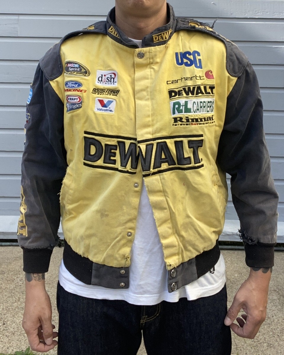 希少 dewalt レーシング ジャケット NASCAR ford roush DeWalt Matt Kenseth #17 NASCAR Roush Racing Jacket Men's