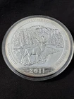 2011 Olympic  Washington America The Beautiful 5oz Silver ATB Shiny 25c Coin