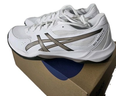 Size 12 Mens - Asics Gel Rocket 12 White/Vintage Khaki NwB 