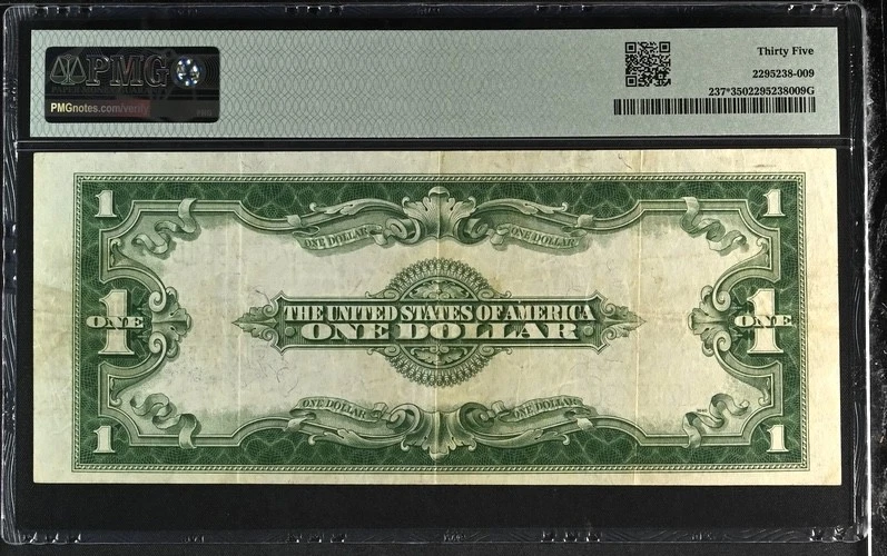 1923 $1 Silver Certificate Fr 237* Star Note PMG 35 - Image 2 of 2