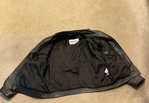 Wilson’s schwarze Lederjacke 44 Vintage 94118 Motorrad oder Freizeit Mantel Herren - Bild 5 von 8